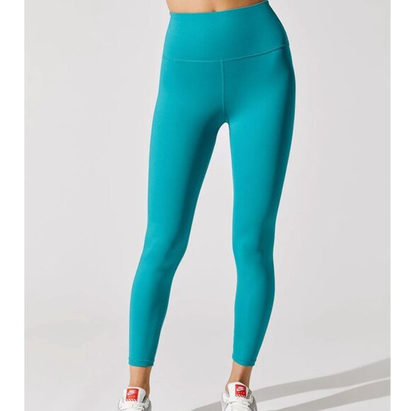 CARBON38 High Rise 7/8 Legging In Cloud Compression Dark Teal Size Small - Picture 6 of 12